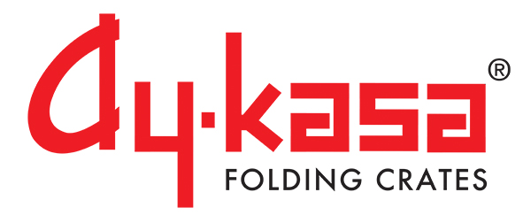 red and black aykasa logo for folding crates