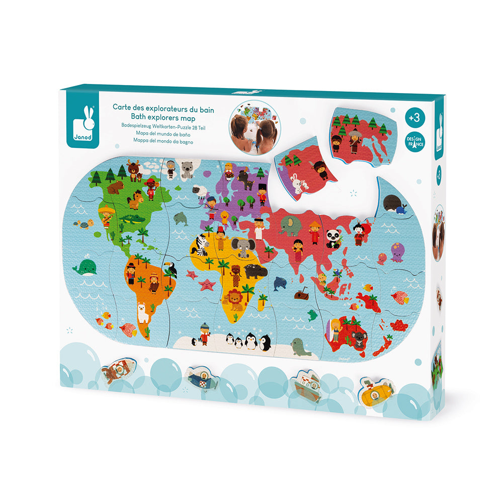Janod Bath Explorers Map – Mama Loves Boutique